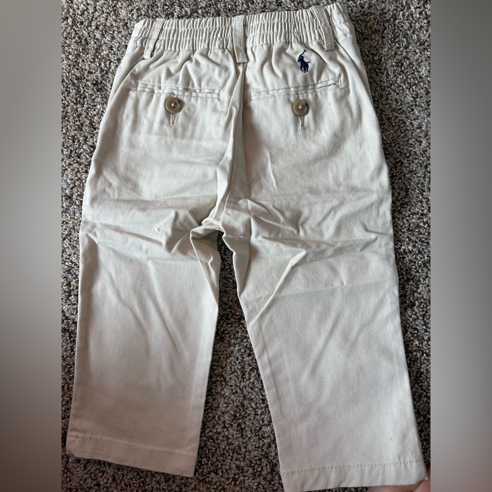 Ralph Lauren Kids Cream Formal Pants